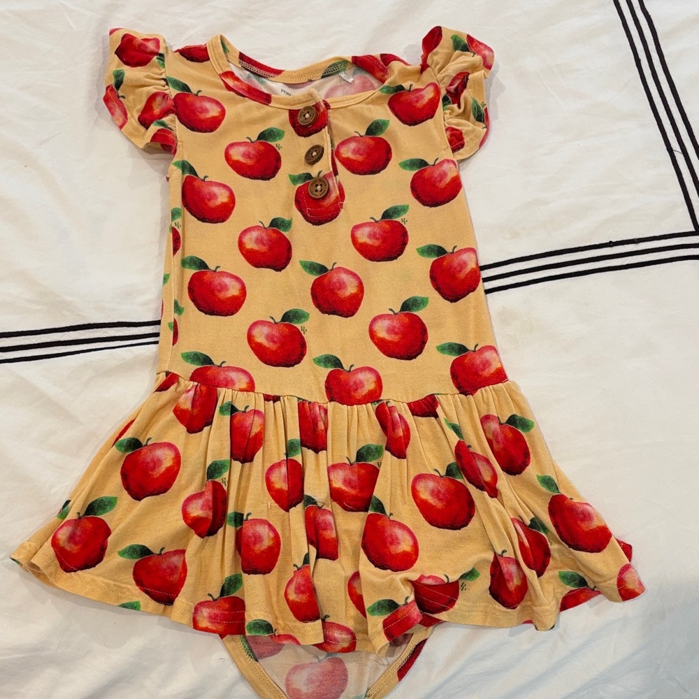 Posh Peanut Red Apple Print Dress